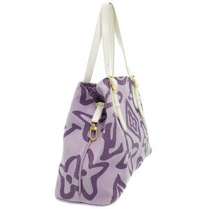 Louis Vuitton Cabas Shoulder Bag Taisienne Tote Purple